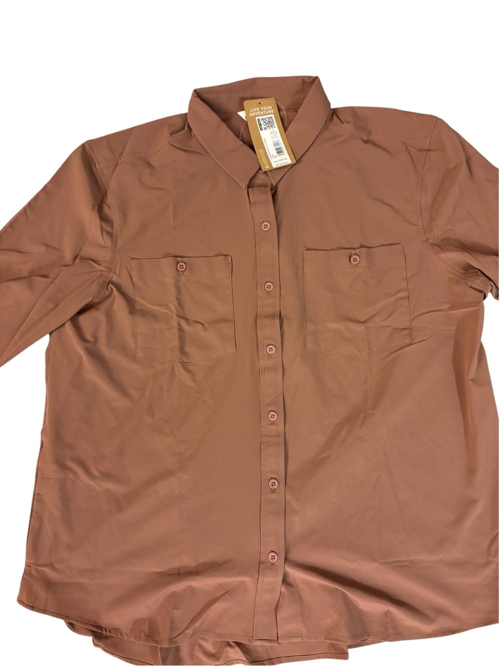Eddie Bauer Women's Button-Down Shirt - Mauve color